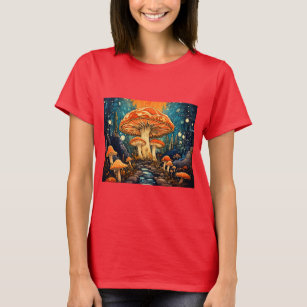 mushroom forest vivid colour T-Shirt