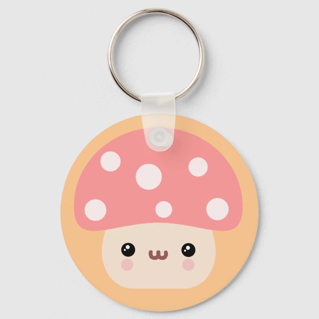 Mushroom Friends Key Ring (Front)