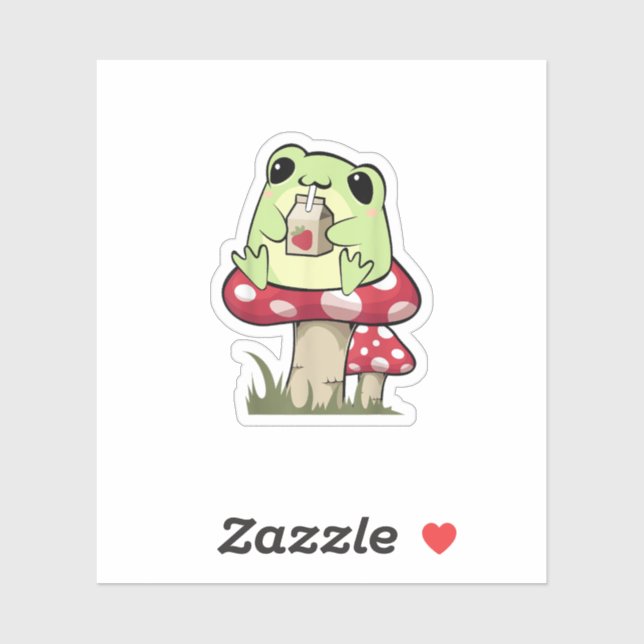 Mushroom Frog Goblincore Mycology Creative Style (Sheet)