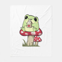 Mushroom Frog Goblincore Mycology Creative Style