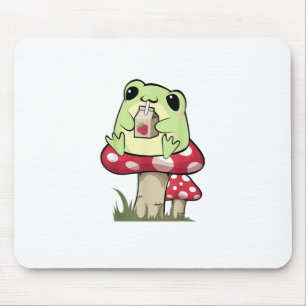 Mushroom Frog Goblincore Mycology Creative Style Mouse Pad