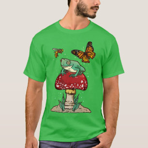 Mushroom Frog Mariposa Butterfly Bee T-Shirt