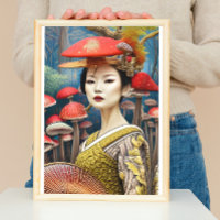 Mushroom Geisha Surreal Fantasy Art