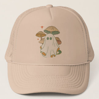 Mushroom Ghost Vintage Trucker Hat
