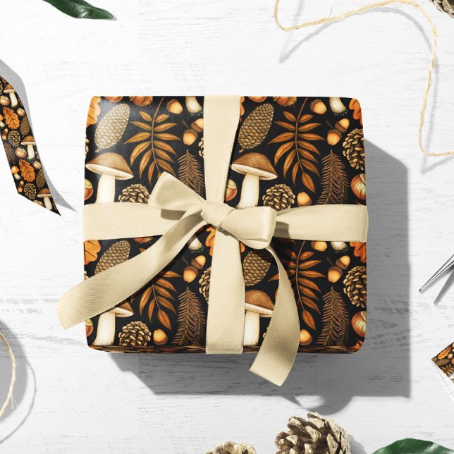 Mushroom Gift Wrap | Autumn Gift Wrap Paper (Creator Uploaded)