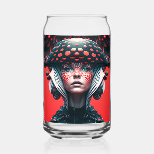 Mushroom girl 1 can glass