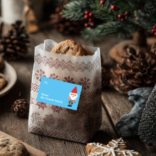 Mushroom Gnome Cute Christmas Gift CUSTOM Rectangular Sticker