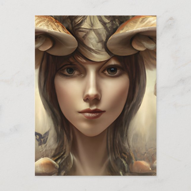 Mushroom Goddess Postcard (Front)