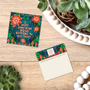 Mushroom Good Quote Kindness Card