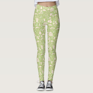 Mushroom Green Cream Leggings