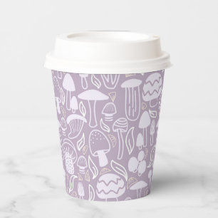 Mushroom Grey Cream Paper Cups