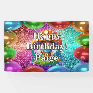 Mushroom Guardian Personalised character birthday Banner
