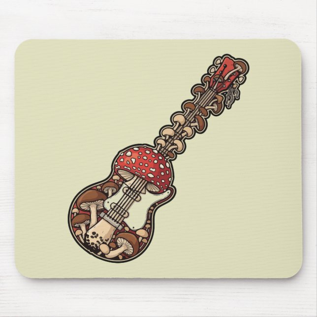 Mushroom Guitar Mouse Pad (Front)