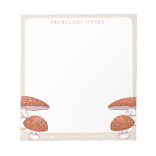 Mushroom Herbology Notepad