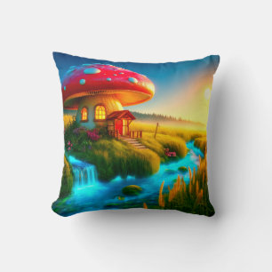 Mushroom House Cushion