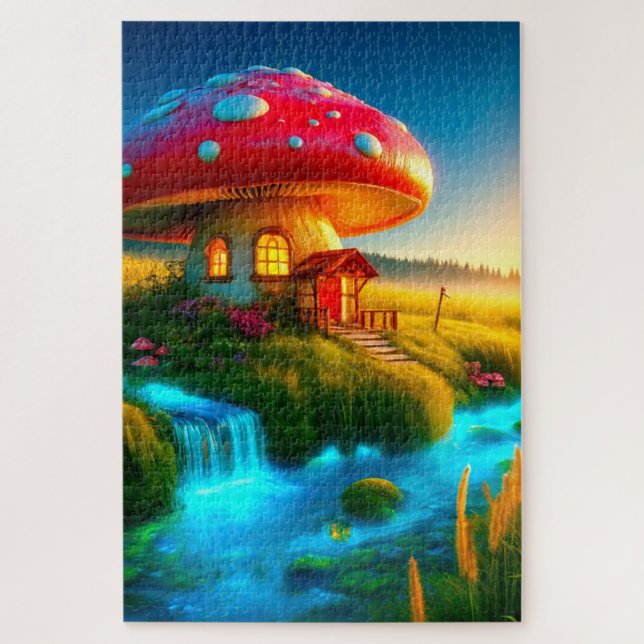 Mushroom House Jigsaw Puzzle (Vertical)
