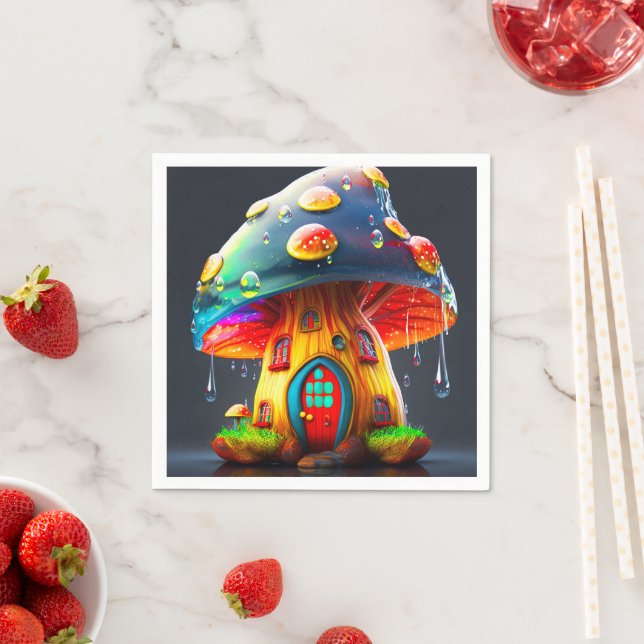 Mushroom House Napkin (Insitu)