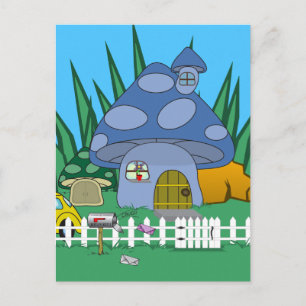 Mushroom House Postcard