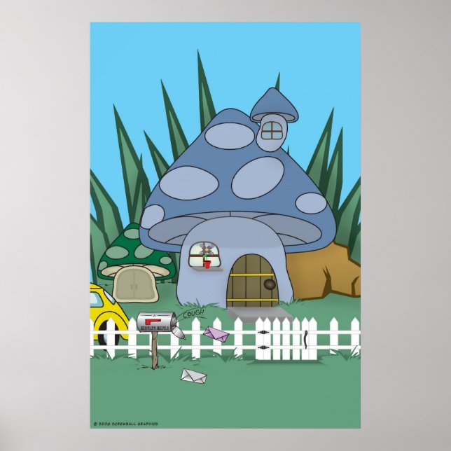 Mushroom House Poster (Front)
