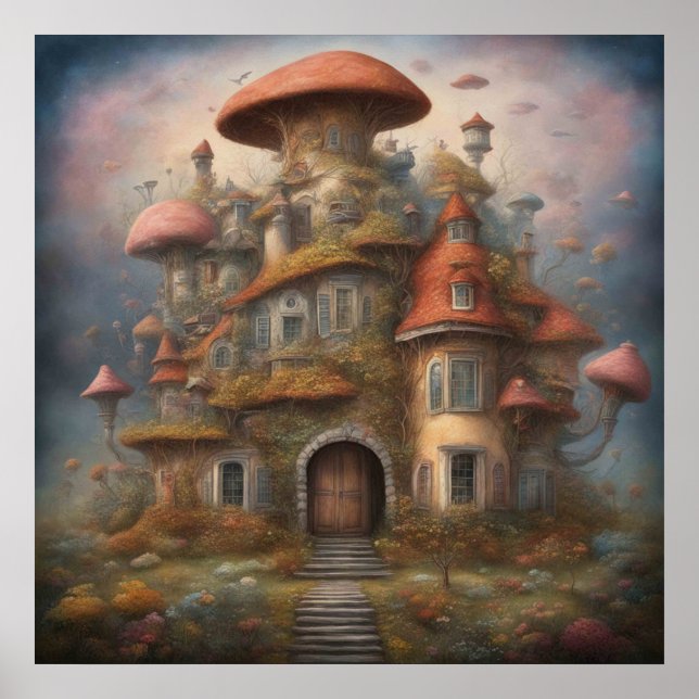 Mushroom House Poster (Front)
