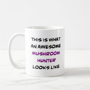 mushroom hunter, awesome coffee mug