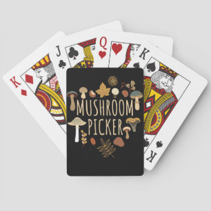 Mushroom Hunter Mushrooms Picker Playing Cards