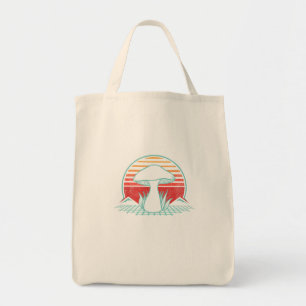 Mushroom Hunter Retro 80S Style Fungi Mycology Lov Tote Bag