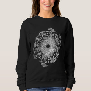 Mushroom Iris Mycology Foraging Mycologist Spore P Sweatshirt