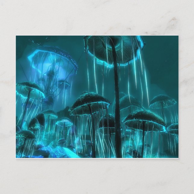 Mushroom Jellyfish Postcard (Front)