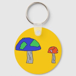 Mushroom keychain