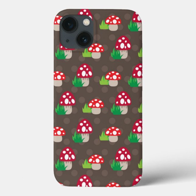 mushroom kids pattern Case-Mate iPhone case (Back)