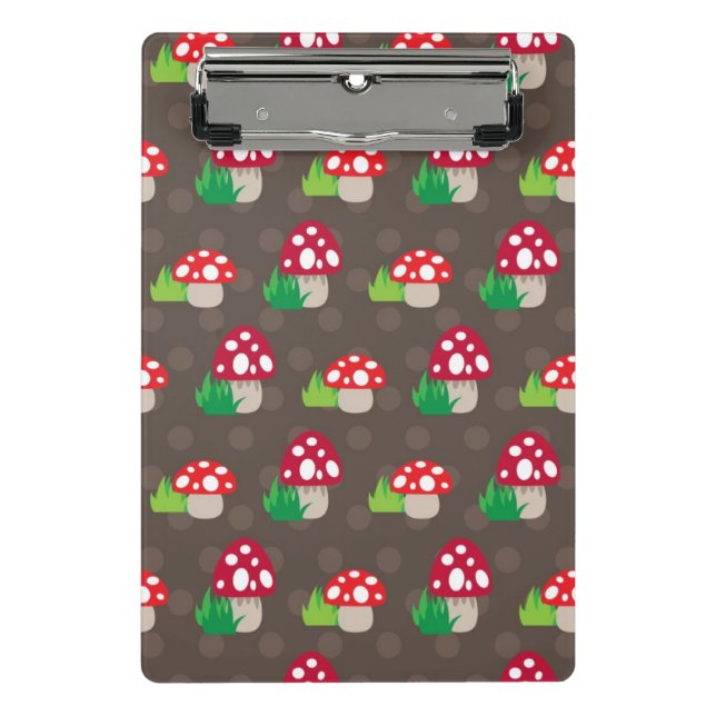 mushroom kids pattern mini clipboard (Front)