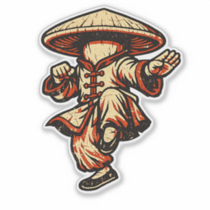 Mushroom Kung Fu Master — Vintage Retro Martial
