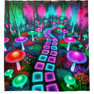 Mushroom Land Shower Curtain