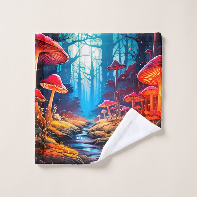 Mushroom Land Wash Cloth (Wash Cloth)