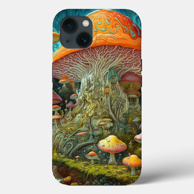 Mushroom Landscape Surreal Fantasy Art Case-Mate iPhone Case (Back)