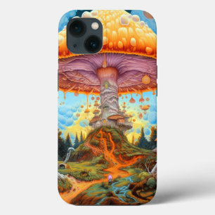 Mushroom Landscape Surreal Fantasy Art iPhone 13 Case