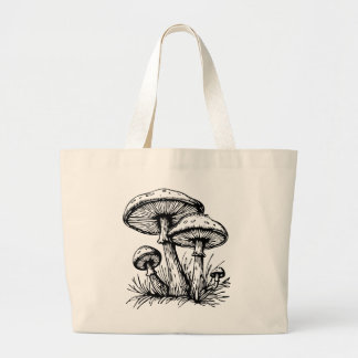 Mushroom Large Tote Bag