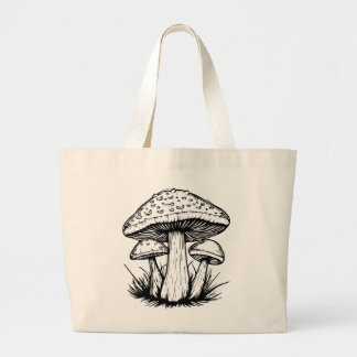  Mushroom  Large Tote Bag