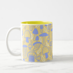 Mushroom Lavender Cream Two-Tone Coffee Mug