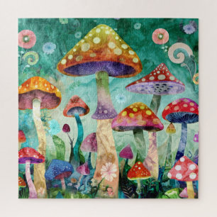 Mushroom Magical Forest  Jigsaw Puzzle