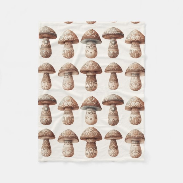 Mushroom Maker Fleece Blanket (Front)