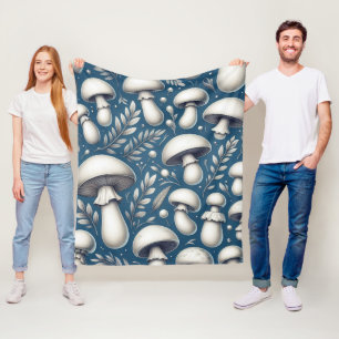 Mushroom Meadow Fleece Blanket