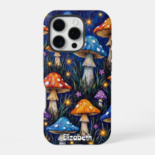 Mushroom Medley Field iPhone 16 Pro Case