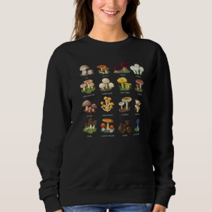 Mushroom Mycology Fungi Foraging Mushroom Whispere Sweatshirt