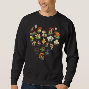 Mushroom Mycology Fungi Foraging Mushrooms Whisper Sweatshirt