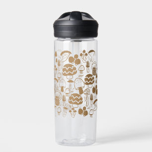 Mushroom Nature Brown Water Bottle