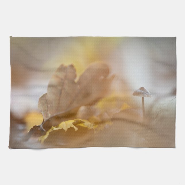 Mushroom Nature Photo Tea Towel (Horizontal)