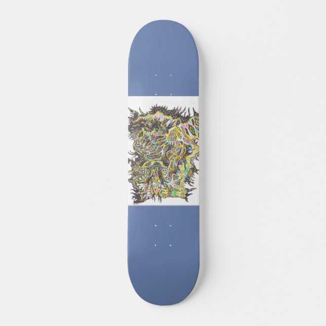 Mushroom ocean! skateboard (Front)
