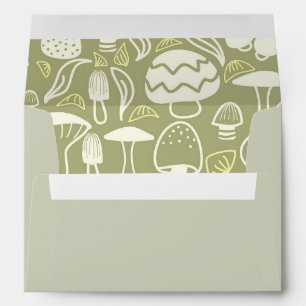 Mushroom Olive Green Envelope